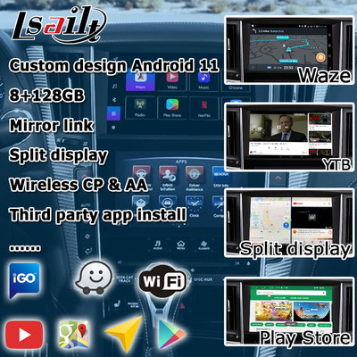 Giao diện GPS carplay, giao diện hộp điều hướng Android 11 8+128GB cho Infiniti Q50 / Q60