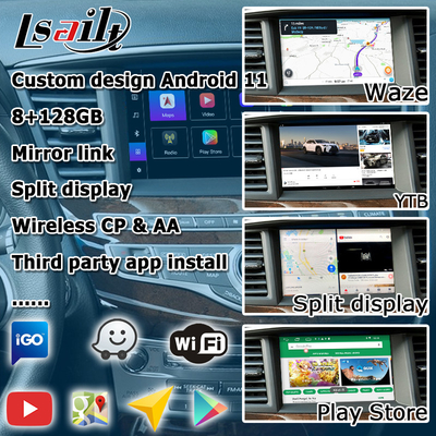 Infiniti QX60 GPS Android Auto Carplay Hệ thống điều hướng Multimedia Giao diện Android 11 8+128GB