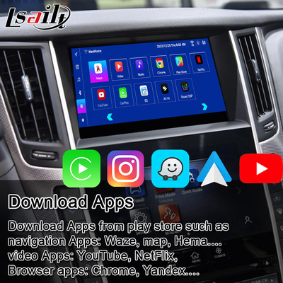 Android 11 Smart Infotainment Module cho Infiniti Q50 2013-2015 Hệ thống tích hợp đa phương tiện trong xe, CarPlay Box