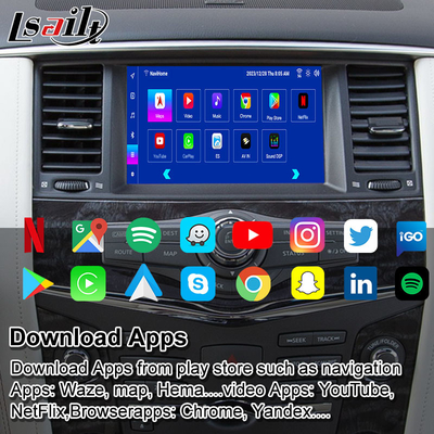 Lsailt 8G Android Multimedia Interface cho Nissan Patrol 2020-2023 Google Map, CarPlay, Android Navigation Box, YouTube