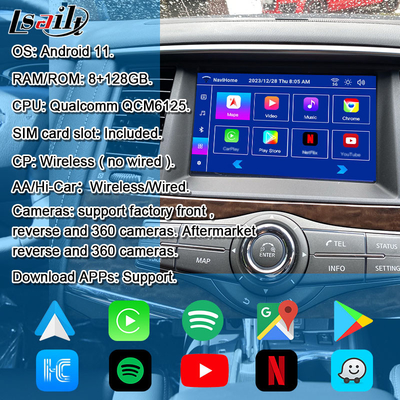 Lsailt Smart Infotainment Module cho Nissan Patrol 2017-2019 Hệ thống tích hợp đa phương tiện trong xe bao gồm CarPlay