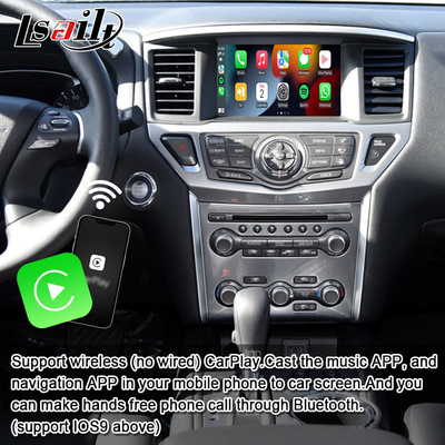 Lsailt 8GB giao diện đa phương tiện Android cho Nissan Pathfinder R52 2018-Patrol Carplay Android Auto Wireless Module