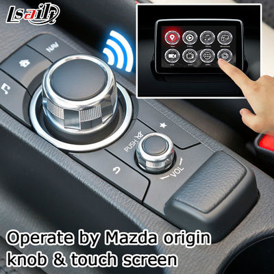 Mazda 2 Demio Android 7.1 Car Navigation Box giao diện video tùy chọn carplay android auto