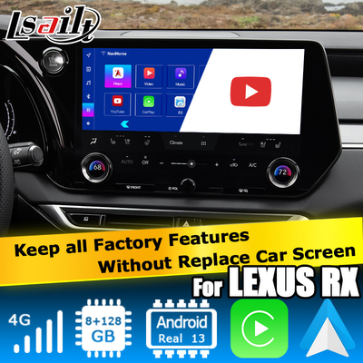 Lexus RX 2023 giao diện video Android 11 được hỗ trợ bởi Qualcomm RX350h RX500h RX350 RX450h+