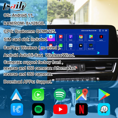 8 + 128GB Android Infotainment Module cho Lexus ES 2022-2024 RX NX LX GX LS... với YouTube, NetFlix, Google Play, Waze