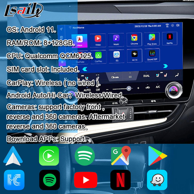 Lsailt Qualcomm Lexus Video Interface cho Lexus NX260 NX350H LX RX ES Infotainment Interface bao gồm YouTube, NetFlix