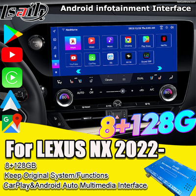 Lsailt Qualcomm Lexus Video Interface cho Lexus NX260 NX350H LX RX ES Infotainment Interface bao gồm YouTube, NetFlix