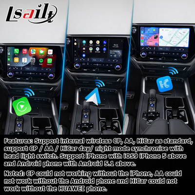 Lexus TX550h+ TX350 TX500h Giao diện video Android 13 với Octa core 2.0Ghz 8+128GB carplay