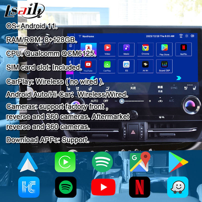 Pin to Pin Android Infotainment Interface cho Lexus GX550 2024 RX NX LX ES Bao gồm YouTube, NetFlix, Google Play, Waze