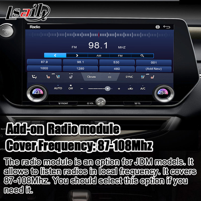 Giao diện video đa phương tiện Android cho RX350h RX500H 2023-2024 NX LX GX ES Bao gồm NetFlix, YouTube, khe cắm thẻ SIM
