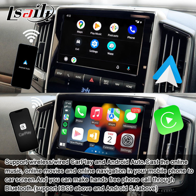 8+128GB Qualcomm Android Multimedia Video Interface cho Land Cruiser 2013-2021 LC200, VX_R, GX_R với Wireless CarPlay