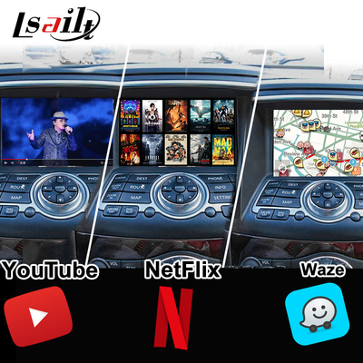 Nissan Multimedia Interface cho 370GT, Skyline, Infiniti G37, Q40, Q60 Hỗ trợ YouTube, CarPlay, Màn hình dựa đầu