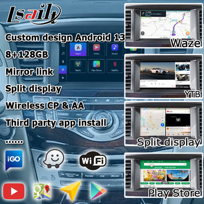 Giao diện Android 13 Carplay Box Yandex Navi cho hệ thống Infiniti QX60 / JX35 Qualcomm 8+128