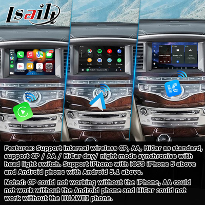 Giao diện Android 13 Carplay Box Yandex Navi cho hệ thống Infiniti QX60 / JX35 Qualcomm 8+128