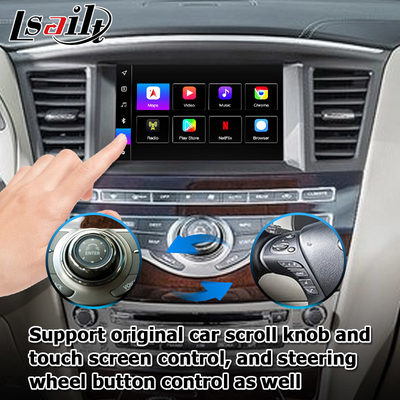 Giao diện Android 13 Carplay Box Yandex Navi cho hệ thống Infiniti QX60 / JX35 Qualcomm 8+128