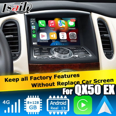 Infiniti QX50 / EX EX35 EX37 Xe Android 13 Hộp giao diện hệ thống Với màn hình hiển thị tự động Android