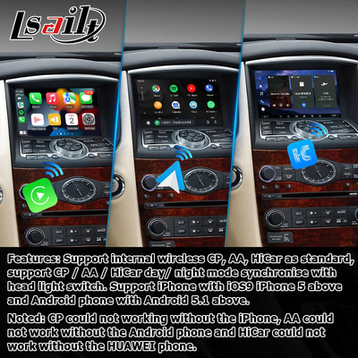 Infiniti QX50 / EX EX35 EX37 Xe Android 13 Hộp giao diện hệ thống Với màn hình hiển thị tự động Android