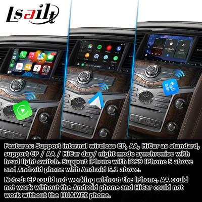 Infiniti QX80 / QX56 Android Auto Carplay Giao diện dựa trên Qualcomm 8+128