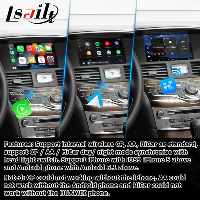 Android 13 8+128 Carplay giao diện video Cho Infiniti Q70 / M35 M37 Hỗ trợ Fuga Youtube
