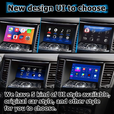 Android 13 điều hướng giao diện video xe hỗ trợ Waze / Youtube cho Infiniti QX70 / FX50 FX35 FX37