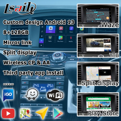 Nissan Elgrand Quest E52 giao diện video Android 13 Box carplay Android auto module 8+128