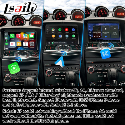 Nissan 370z Z34 Carplay Android giao diện tự động carplay Box 8 + 128 Android 13 nâng cấp OEM