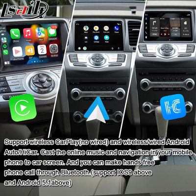 Lsailt 8G CarPlay / Android Multimedia Interface cho Nissan Murano, Quest, Patrol Infiniti QX với NetFlix, Google Map