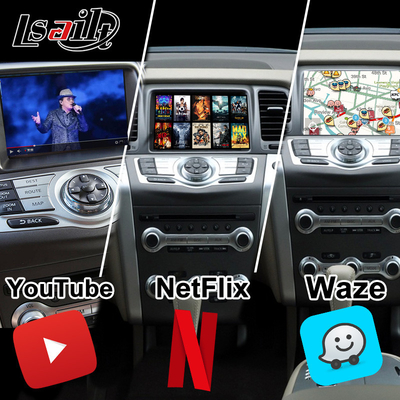 Lsailt 8G CarPlay / Android Multimedia Interface cho Nissan Murano, Quest, Patrol Infiniti QX với NetFlix, Google Map