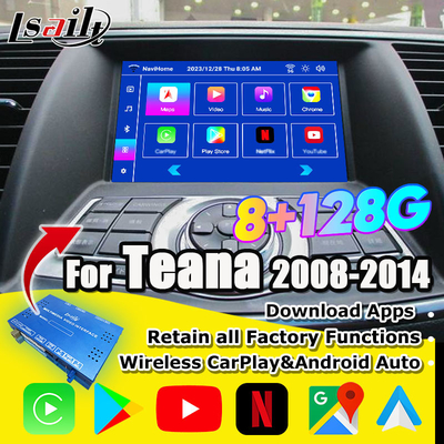 Nissan Multmedia Interface cho Teana J32 Murano Quest Patrol Android 13 Infotainment Module với NetFlix, YouTube