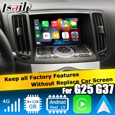 Infiniti G series Skyline G37 G25 G35 Q40 V36 Android 13 giao diện video với carplay android auto