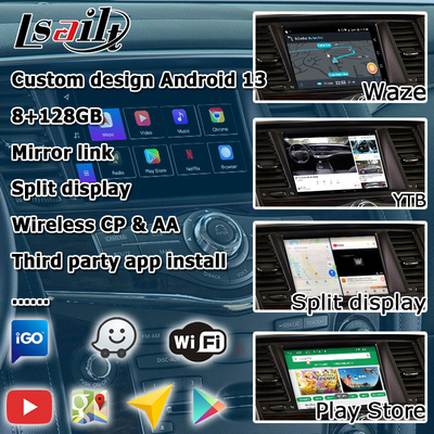 Nissan Patrol Armada Y62 Android 13 Qualcomm 8+128GB Carplay Android hộp giao diện video tự động