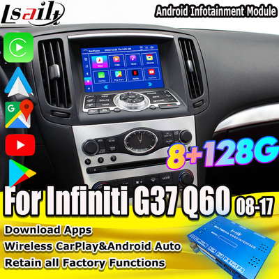 8G Android Infotainment Module cho Infiniti G35 G37 Q60 Q40 2008-2016 Bao gồm YouTube, Google Play của Lsailt
