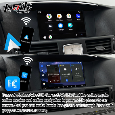 Giao diện đa phương tiện 8G Qualcomm Android cho Infiniti Q70 M45 M25 2010- CarPlay Box không dây, Android Auto, NetFlix