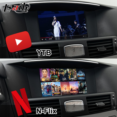 Giao diện đa phương tiện 8G Qualcomm Android cho Infiniti Q70 M45 M25 2010- CarPlay Box không dây, Android Auto, NetFlix