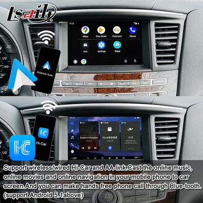 Lsailt 8G Giao diện đa phương tiện Android cho Infiniti QX60 JX35 2011-2020 tích hợp CarPlay không dây, Android Auto