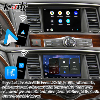 8G Android Infotainment Module cho Infiniti QX80 QX56 Nissan Patrol 20100-2021 Giao diện CarPlay không dây, YouTube