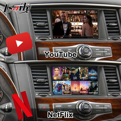 8G Android Infotainment Module cho Infiniti QX80 QX56 Nissan Patrol 20100-2021 Giao diện CarPlay không dây, YouTube