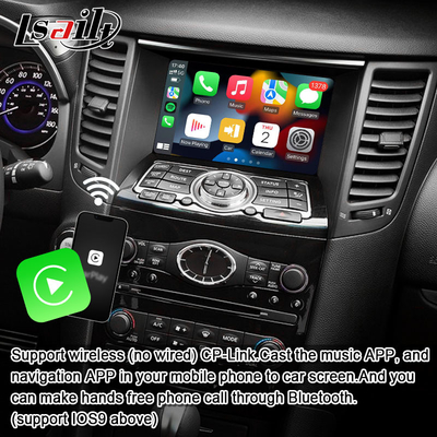 Lsailt 8G giao diện đa phương tiện Android cho Infiniti QX70 FX35 FX37 2008-2017 tích hợp không dây CarPlay, Android Auto