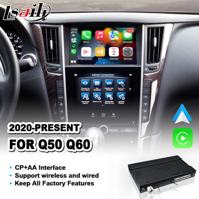 Lsailt CP + AA OEM tích hợp giao diện Carplay cho 2021-Hiện tại Infiniti Q50 Q60 Q60S Q50S