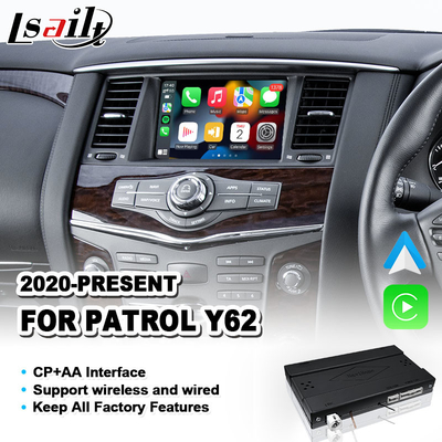 Carplay Android Auto Multimedia Interface cho Nissan Patrol Y62 2020-2023