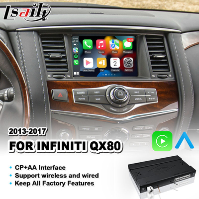 Lsailt Wireless Android Auto Carplay Interface cho Infiniti QX80 2013-2017