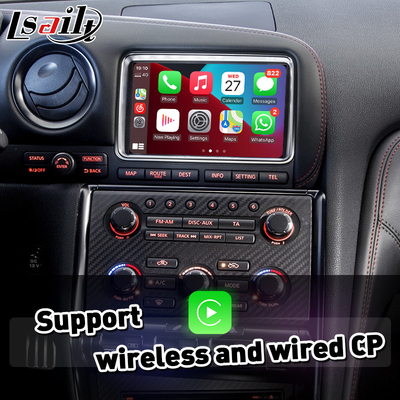 Lsailt Android Auto CP AA OEM tích hợp giao diện video Carplay cho Nissan GTR GT-R R35 2011-2016