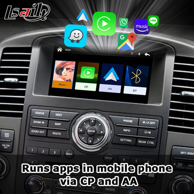 OEM tích hợp không dây Apple CarPlay giao diện cho Navara D40 Nissan Pathfinder R51 2010-2016 Android Auto,Plug and Play, Mirror Link