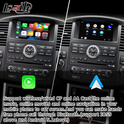 OEM tích hợp không dây Apple CarPlay giao diện cho Navara D40 Nissan Pathfinder R51 2010-2016 Android Auto,Plug and Play, Mirror Link