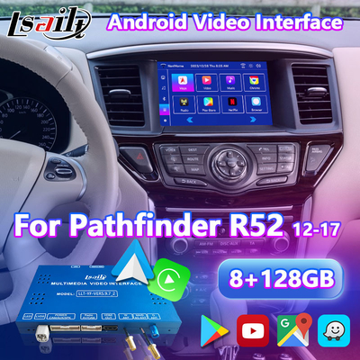 Giao diện video Lsailt Android dành cho Nissan Pathfinder R52 với Carplay Android Auto không dây