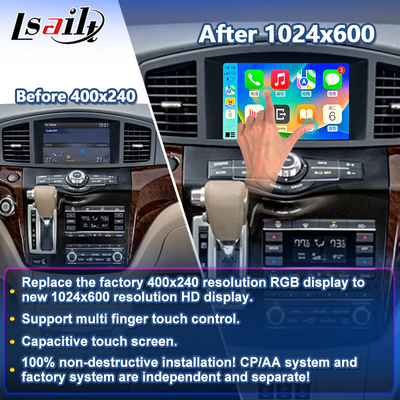 Màn hình giao diện Carplay đa phương tiện Android 8 inch cho Nissan Quest E52 2011-2017