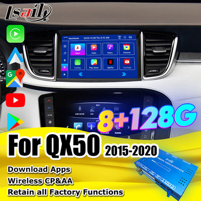 8+128G Android Navigation Box Infotainment Module cho Infiniti QX50 2018-2020 EX QX80 với CarPlay không dây, Giao diện Android
