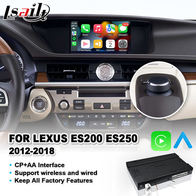 Giao diện Android Auto Carplay không dây cho 2012-2018 Lexus ES250 ES200 ES350 ES300h ES 250 200 Điều khiển nút