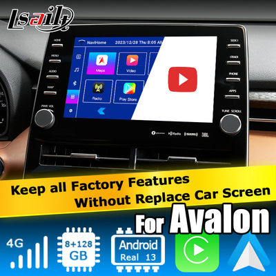 Giao diện video 8 inch Android auto carplay giao diện video cho toyota avalon touch 3 2018-present