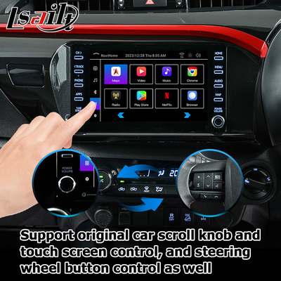 Toyota Hilux Android 13 giao diện video đa phương tiện không dây carplay Android auto touch 3